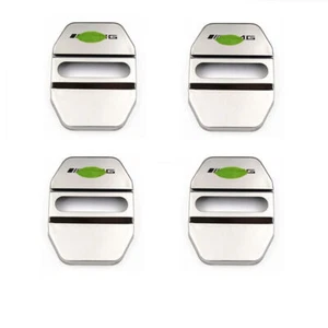 Fit For Benz C-Class 2007-2014 Silver Titanium Door Lock Buckle Protection Trim - Foto 1 di 4