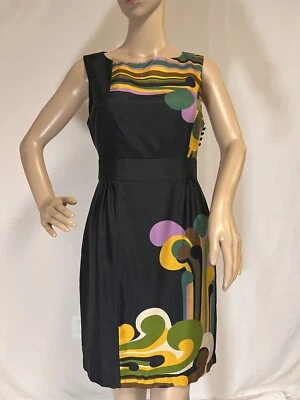 Tibi New York Women’s Dress 100% Silk, Shift Black Dress, Sleeveless, Size 4 - Image 1 of 4