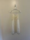 Shadowline Vintage White Lacey Slip Lingerie Dress