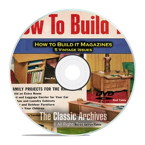 How To Build it Magazine, 5 Furniture Woodworking Magazine, DVD D01 - Picture 1 of 12