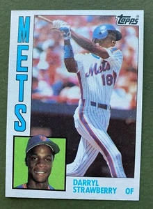 DARRYL STRAWBERRY 1984 Topps Baseball Card #182 ROOKIE RC Mets NM - Picture 1 of 6