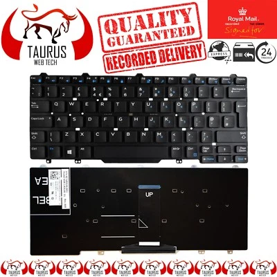 Dell PK1313D4A10 9Z.NB2UW.A0U NSK-LKAUW 0U SN7230 3340 E5450 E7470 UK Keyboard