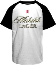 Michelob Lager Baseball T-Shirt White-Black