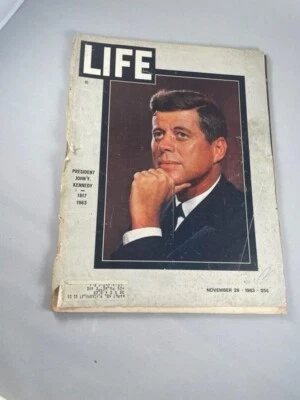 Lot 3 Life Magazines John Kennedy JFK 1963-1966 Plus Scholastic Book on JFK - Image 1 of 4