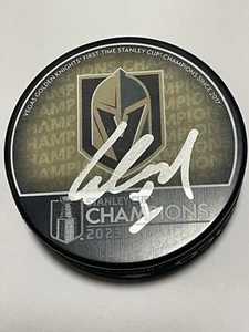 Alex Pietrangelo Signed Golden Knights Stanley Cup Puck Beckett BAS COA IP a - Picture 1 of 3