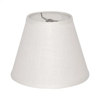 Barrel White Small Lamp Shade for Table Lamps  5x9x7 InchFabric Cloth Spider ... - Image 1 of 4