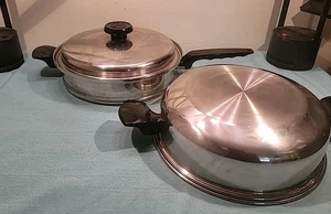 Sartén de por vida 11" tapa solar T-304cc quirúrgica de acero inoxidable sartén cúpula y tapa regular - Imagen 1 de 14