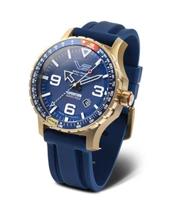 VOSTOK EUROPE Men Analog Automatic Casual Watch Classic Dress Blue Dial Waterpro - Picture 1 of 8