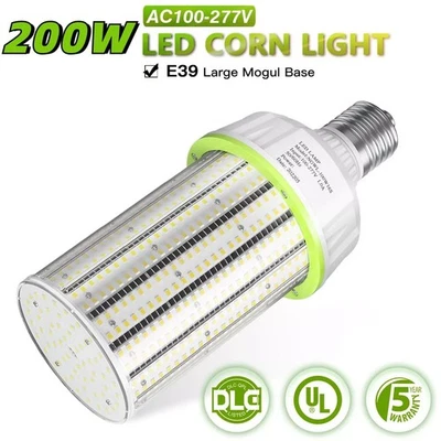 200W LED Corn Bulb For Warehouse Workshop High Bay Fixture Light 800W Equival - Image 1 of 4