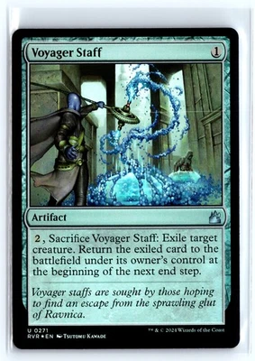 FOIL Voyager Staff Ravnica Remastered – MTG Magic the Gathering Card - Image 1 of 4