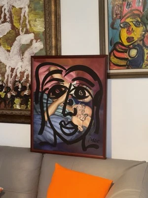 PETER KEIL ACRÍLICO SOBRE LIENZO Enmarcado 25”x32” Foto 1 de 4