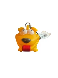 Schlüsselanhänger orangefarben Hund Pop-Out Zunge - Kichern oder Schreien in Freude damit! - Bild 1 von 5