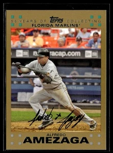 2007 Topps #19 Alfredo Amezaga Gold #/2007 - Picture 1 of 2
