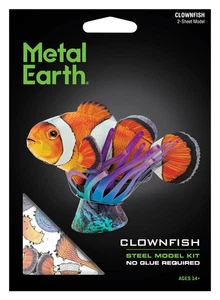Fascinations Metallo Terra PESCE PAGLIACCIO Anemonefish Pesce 3D Acciaio Taglio Laser Model Kit - Foto 1 di 7