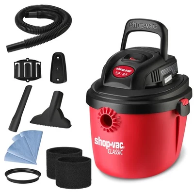 Shop-Vac 2.5 Galones 2.5 HP Pico Aspiradora Húmeda/Seca, Aspiradora Portátil Compacta de Tienda... Foto 1 de 4