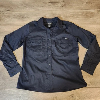 511 Tactical Women's ABR Pro Shirt Long Sleeve Large Navy Blue - Image 1 of 4