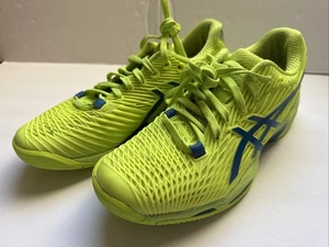 Asics Solution Speed FF 2 Womens Size 7 Yellow Athletic Running Shoes Sneakers - Picture 1 of 10