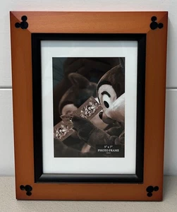 Disney Mickey Mouse Icon Wooden Picture Frame Fits 5" x 7" New W/O Tags - Picture 1 of 8