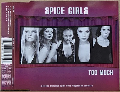 SPICE GIRLS – Too Much  CD2      1997 CD SINGLE   INCL. PLAYSTATION POSTCARD - Image 1 of 4