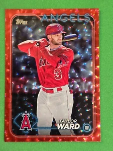 2024 Topps Series 1 - Taylor Ward - Foglio rosso crepitio - #'d/199 - Foto 1 di 2