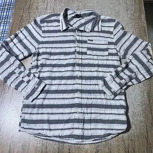 Volcom Men’s LS Striped Button Up Casual Shirt Size M #28734 - Picture 1 of 3