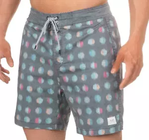 NEW GLOBE DOMAIN SWIM TRUNKS BOARD SHORTS MENS 34 MULTI COLOR PRINT FREE SHIP - Foto 1 di 3