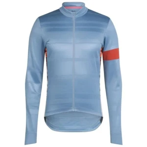 RAPHA MENS CLASSIC MERINO WOOL BLEND THERMAL CYCLING JERSEY SLIM FIT JACKET TOP - Picture 1 of 4