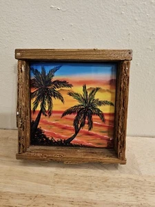 Lobster Trap Art Handmade Nadine & Glenn Lahati, Key West Harbor Sunset - Picture 1 of 6
