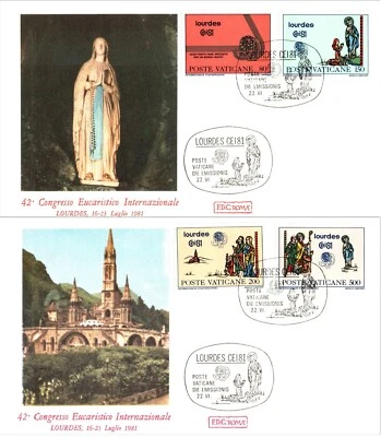 Vatican City 1981 42th International Congress Stamps FDC Vatican CDS - Image 1 of 4