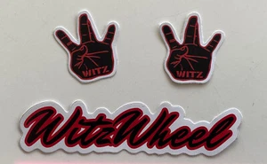 WITZ WHEEL Hand Skateboard Stickers NOS - Picture 1 of 4