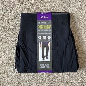 Pantalone tecnico foderato in pile Eddie Bauer UPF 50+ protezione solare idrorepellente 40x30 - Foto 1 di 6