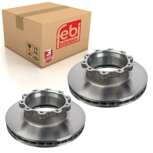 Pair of Brake Disc Fits Scania Serie 4 Bus4-Serie 4-Serie P G R T Ser Febi 10005 - Picture 1 of 3