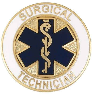 Surgical Technician Tech Star of Life Emblem Medical Lapel Pin Professional New - Image 1 of 4
