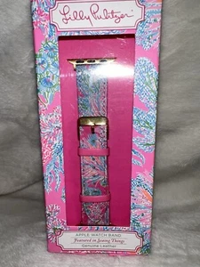 NEW IN BOX LILLY PULITZER “SEAING THINGS” Watch Band for APPLE, Fits 38 To 40mm - Picture 1 of 11