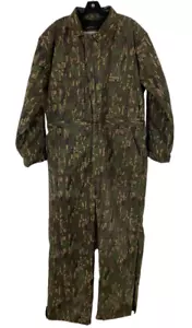 VTG Winchester Conceal Mens L Insulated Trebark Camo Hunting Coveralls Full Zip - Picture 1 of 8