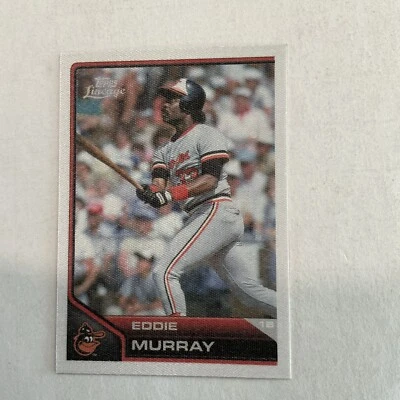 HOF Eddie Murray 2011 Topps Lineage Cloth Stickers #TCS26 Orioles (SP) ⚾️♨️A - Image 1 of 4