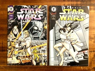 Clásico Star Wars: Una Nueva Esperanza #1 y #2 (Caballo Oscuro, 1994) En muy buen estado / Thomas Foto 1 de 4