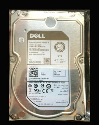 Dell Enterprise 4TB 7.2K 12G 3.5" SAS Hard Drive ST4000NM0025 YXG4K HDD A - Image 1 of 3