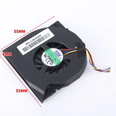 AVC 5V DC 55mm 55*55*8mm Laptop Blower Fan - BAAA0508R5H 4 Pin - Image 1 of 2