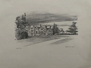 Impresión antigua 1929; Loseley Manor House, Surrey después de Gordon Home - Imagen 1 de 2
