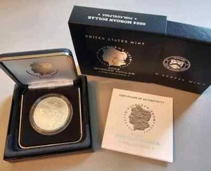 2024 P Morgan Silver Dollar $1 Uncirculated Coin w/COA & OGP - Picture 1 of 3