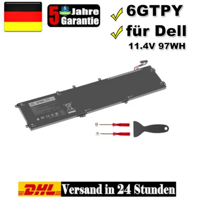 6GTPY BATTERIA per DELL XPS 15 9550 9560 9570 7590 PRECISIONE 15 5510 5520 5530 97Wh