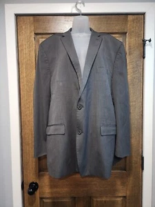 Michael Kors Mens Two Button GrayvBlazer Poly Blend Sport Jacket Size 50L - Picture 1 of 7