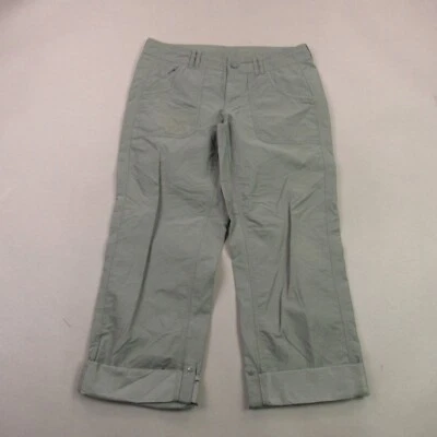 Pantalones North Face Mujer 4 Pierna Recta Exterior Capri Bolsillos con Cremallera Gris Foto 1 de 4