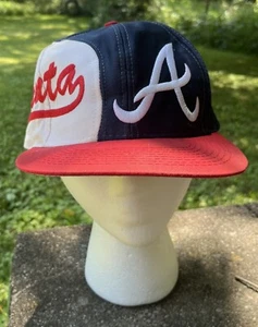 Atlanta Braves Mütze Cap Snap Back Logo 7 weiß blau rot Spruch Seite Logo - Bild 1 von 11