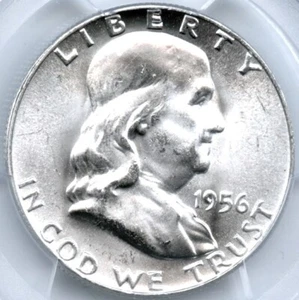 1956 Franklin Half Dollar, PCGS MS64 - Picture 1 of 3