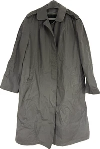 Gabardina negra vintage militar de Estados Unidos para mujer con forro extraíble impermeable militar - Imagen 1 de 4