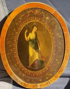 Antique 18th Century Original oil painting Young Maiden Mystery Unsigned - Picture 1 of 5