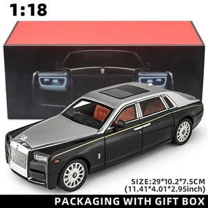 Car Phantom Alloy Model Rolls-Royce Diecast 1:18 Model Collection Kids Gift - Picture 1 of 11