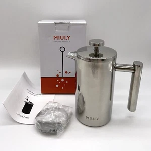 New In Box Miuly Press Coffee & Tea Brewer French Cafetiere 350ml Capacity - Picture 1 of 6